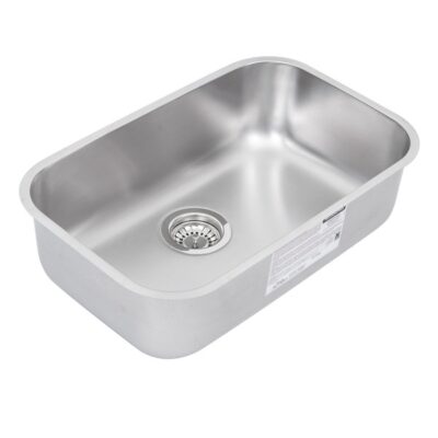 Cuba para Cozinha Simples de Embutir em Aço Inox 304 Fosco Retangular 56x34x17cm 0,6mm 4.1/2" Prime Tramontina