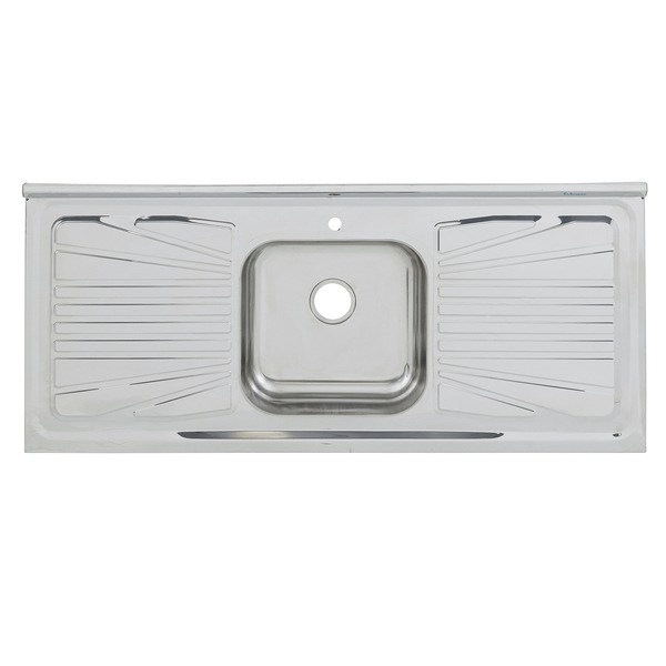 Pia de Cozinha Aço Inox 120cm com Fundo Concretado Fabrinox